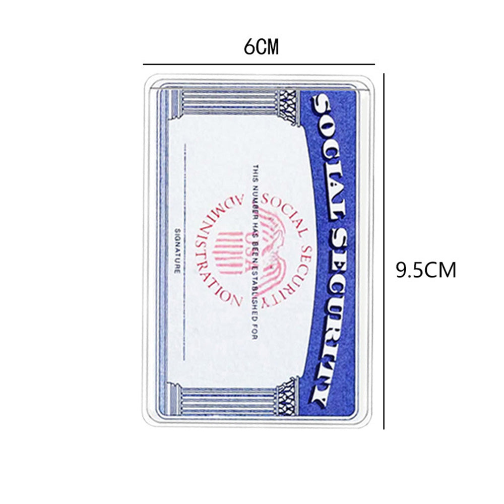 16 Pack PVC Card Holder Clear ID Protector for Social Security Credit Insurance Cards