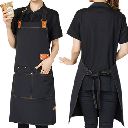 Waterproof Oil-Resistant Kitchen Apron with Adjustable Neck Strap