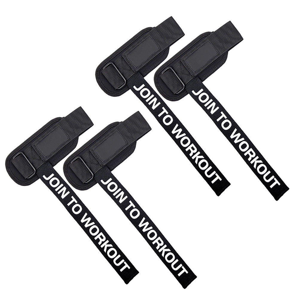 2 Pairs Adjustable Weight Lifting Wrist Bar Straps Pull up Support Strap Grip Strength Band for Sport