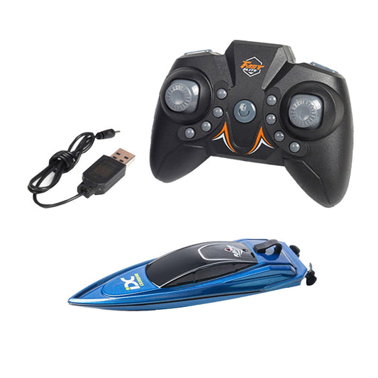 2.4GHz Remote Control Boat Toy Rechargeable Racing RC Boat Toy Blue