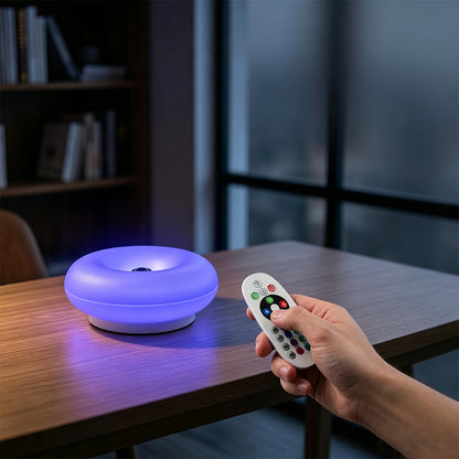 16 Color RGB Touch Dimming Donut Lamp Rechargeable Mood Light