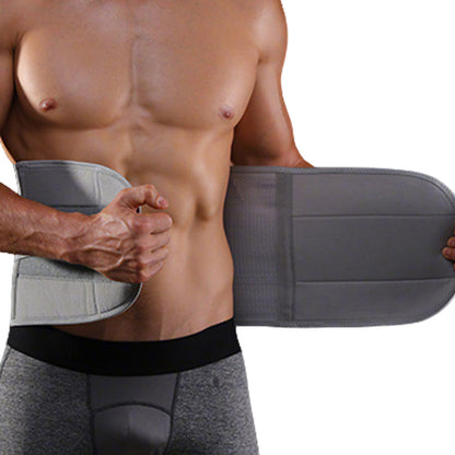 Adjustable Waist Support Belt Unisex Outdoor Sports Abdominal Lumbar Brace Gray