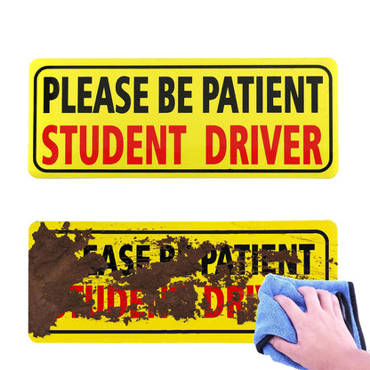 3Pcs Student Driver Car Signs Please Be Patient Bumper Sticker Decal for New Drivers