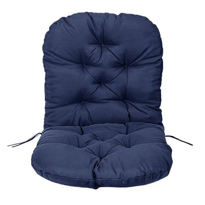 Solid Color Seat Cushion for Swivel Rocker Chair for Home Garden High Back Hammock  Navy