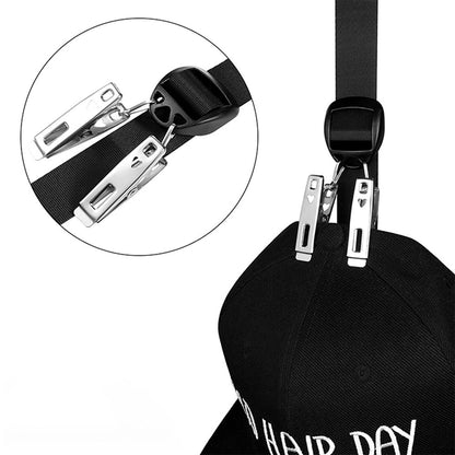 Over Door Hat Organizer with 1 Strap 20 Clips and 2 Door Hooks