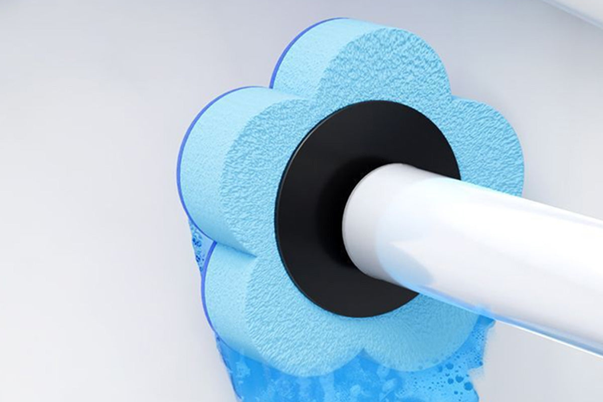 50 Piece Replacement Sponge Head Toilet Cleaning Wand Kit