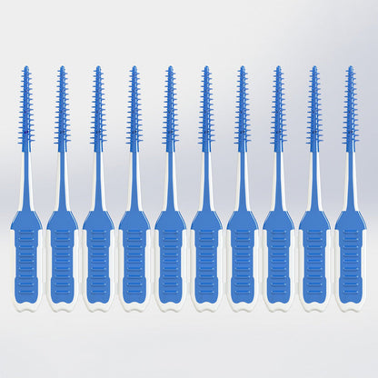 240Pcs Floss Picks Tooth Cleaners with Portable Travel Case Blue