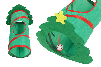 Cat Tunnel Foldable Tube Cat Supplies Play Tunnel Portable Sleeping Outdoor Playset Toy-20 Pieces Type