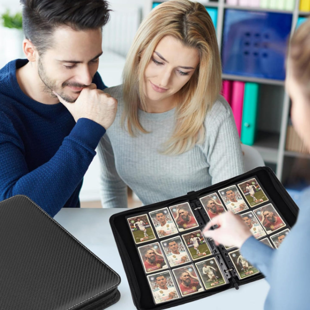 900-Slot Card Binder PU Collection Binder Collector Album for Game Sports Cards