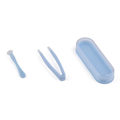 6 Pack Contact Lens Tool Kit Tweezers Inserter Remover Travel Case Set-Blue