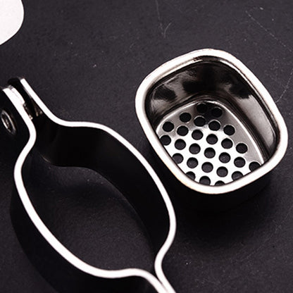 Manual Stainless Steel Garlic Press Crusher for Home Kitchen Cooking