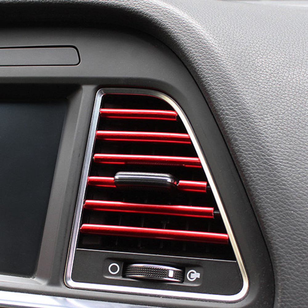 20 Pack Car Interior Air Vent Decorative Trim Strip-Red
