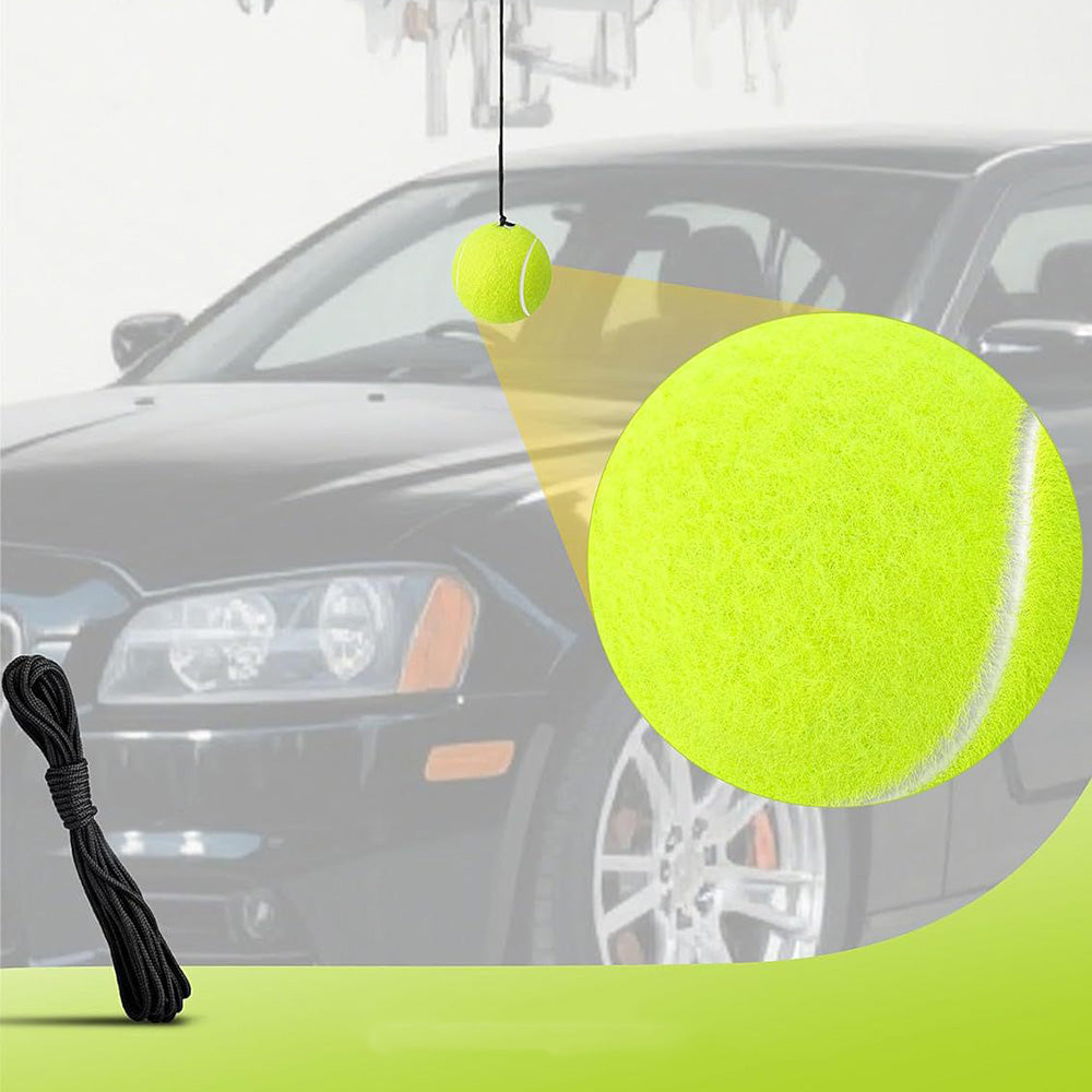 2Pcs Garage Parking Aid Tennis Balls ¨C Adjustable String Vehicle Stopper for Safe and Precise Parking