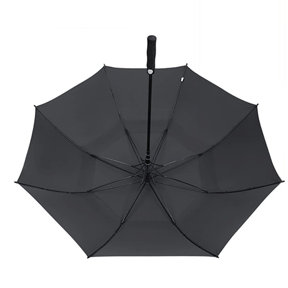 Auto Open Double-Layer Golf Umbrella Windproof 30-Inch - Black