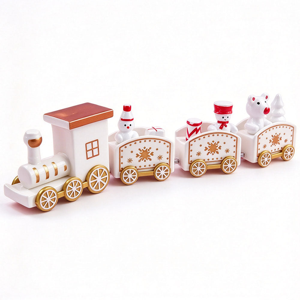 3 Pack Christmas Train Decoration Xmas Tabletop Ornaments