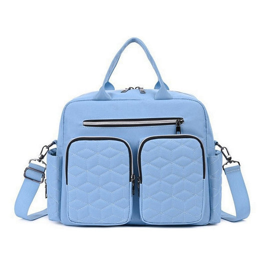 Diaper Bag Tote Baby Changing Bag Baby Bags for Mom Multifunction Travel Diaper Bag for Women Light Blue