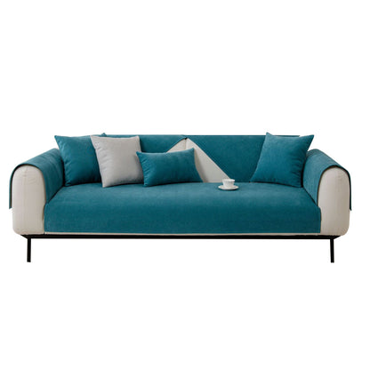 Anti-slip Sofa Couch Cover Slipcover Sofa Protective Cover Green