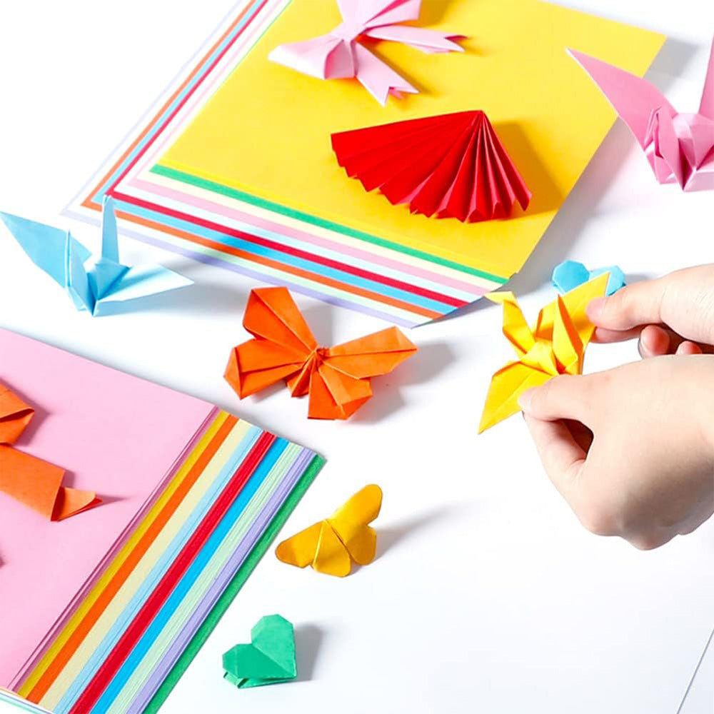 50 Sheet A4 10 Color Cardstock Origami DIY Craft Paper Set