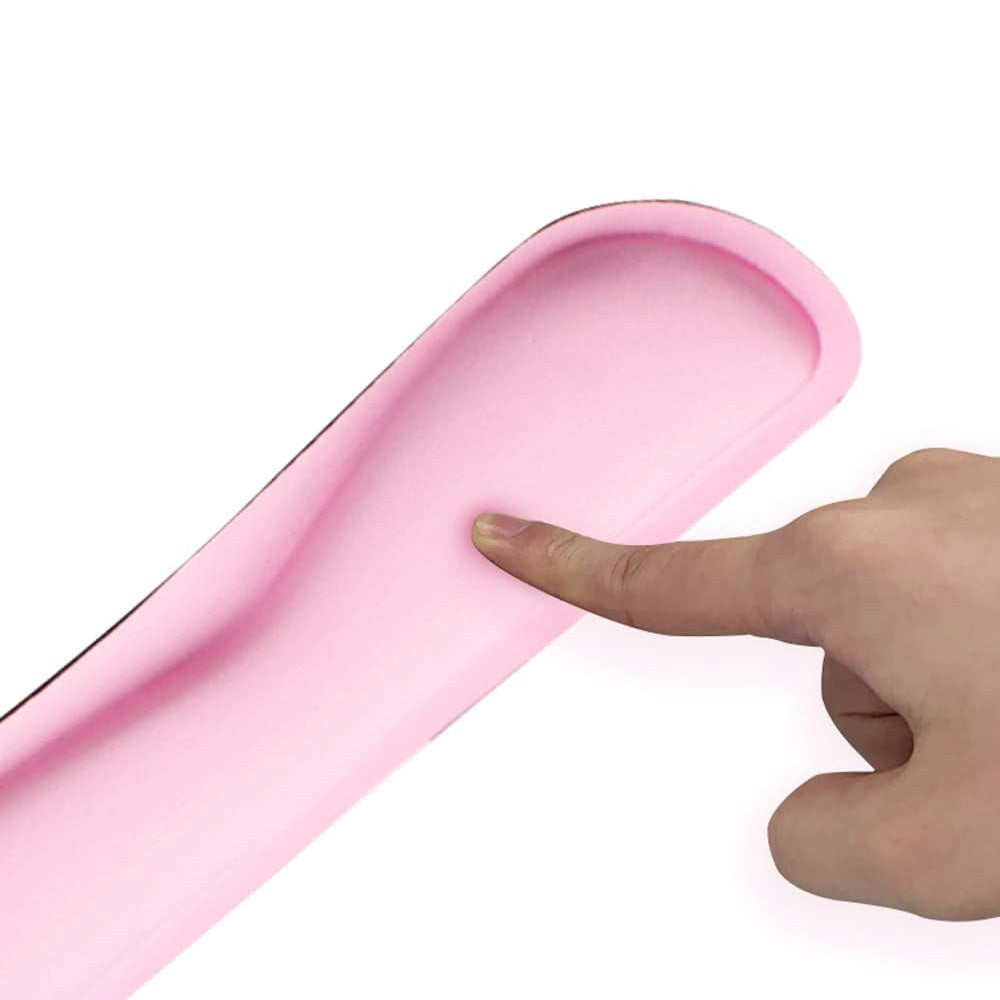 3Pcs Gaming Mouse Pad Mouse Pad with Wrist Rest Circle Curved Ergonomic Mousepad-Pink