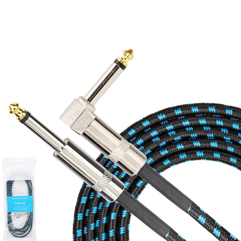 3m Electric Guitar Cord Cable 6.35mm Jacks For Amp Pedals Instrument