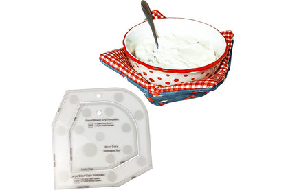 DIY Craft Clear Acrylic Bowl Cozy Template Cutting Ruler Bowl Cozy Pattern Template for Sewing DIY Art Craft