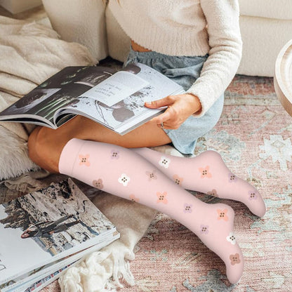 6 Pairs of Women's Compression Socks Compression Support Circulation Socks 15-20Mmg