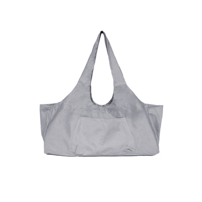 Large Yoga Mat Carrying Bag with Side Pocket Yoga Tote Bag Gym Bag Gray