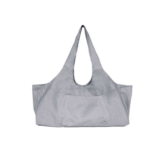 Large Yoga Mat Carrying Bag with Side Pocket Yoga Tote Bag Gym Bag Gray