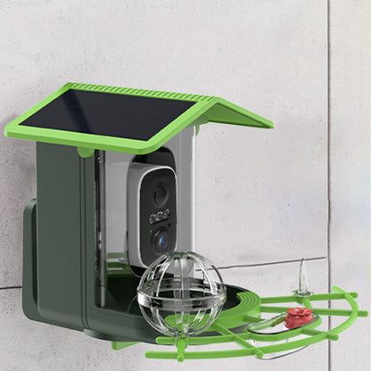 Outdoor Solar Powered Waterproof Bird Feeder with Camera for Garden