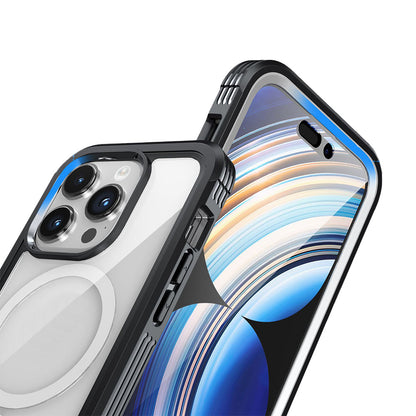 For iPhone 15 Series Full Proctective Case with Magnetic Charging Ring
