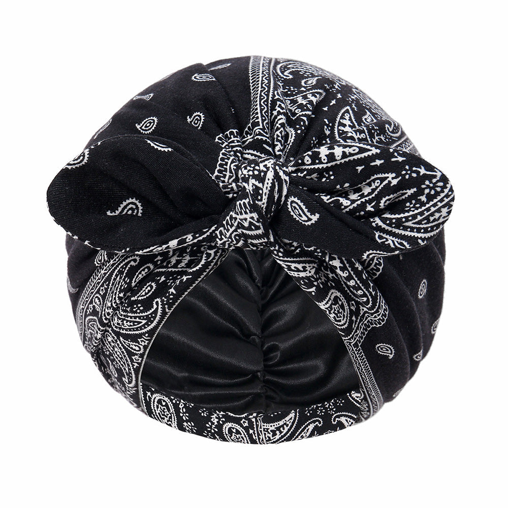 Satin Lined Beanies Polyester Sleeping Cap Styling Care Bonnet Wrap For Women