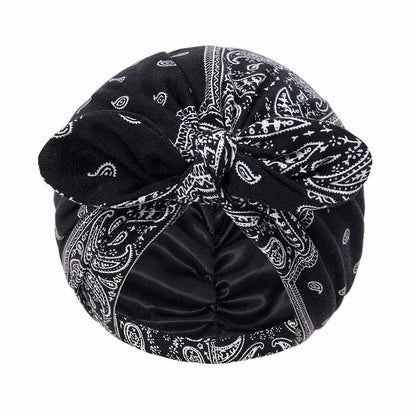 Satin Lined Beanies Polyester Sleeping Cap Styling Care Bonnet Wrap For Women