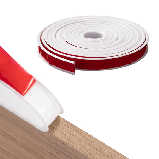U-Shape Edge Banding Self Adhesive Edge Banding Corner and Collapsible Edge Protector for Cabinet Repair White