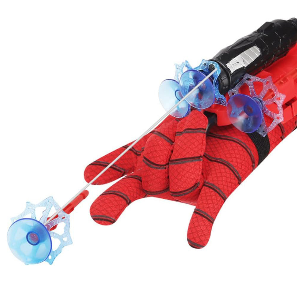 Spider Web Launcher Toy Set with Gloves Superhero Wrist Shooter for Role Play
