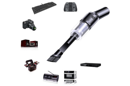Portable Car Vacuum 12000PA Handheld Vacuum Cleaner for Car Home Office Pet -Black