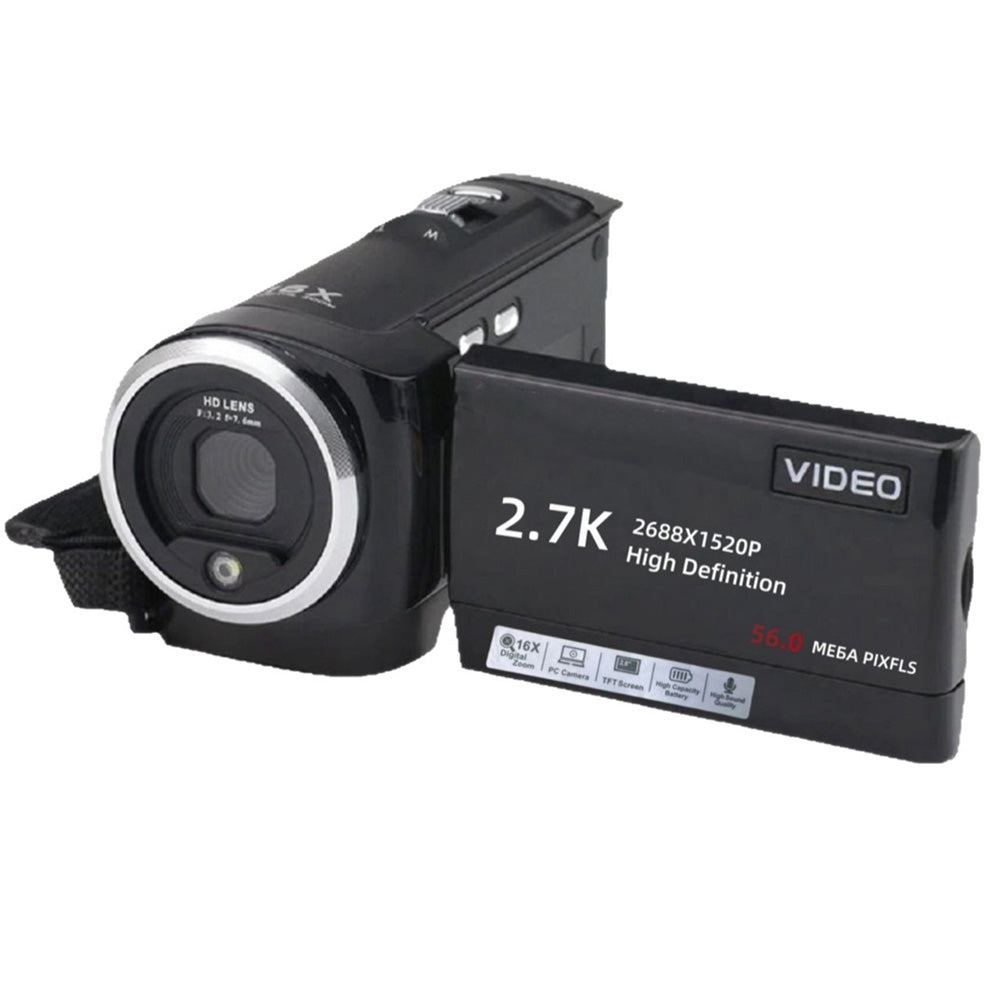 2.7K Video Camera Camcorder YouTube Vlogging Camera 16X Digital Zoom Webcam