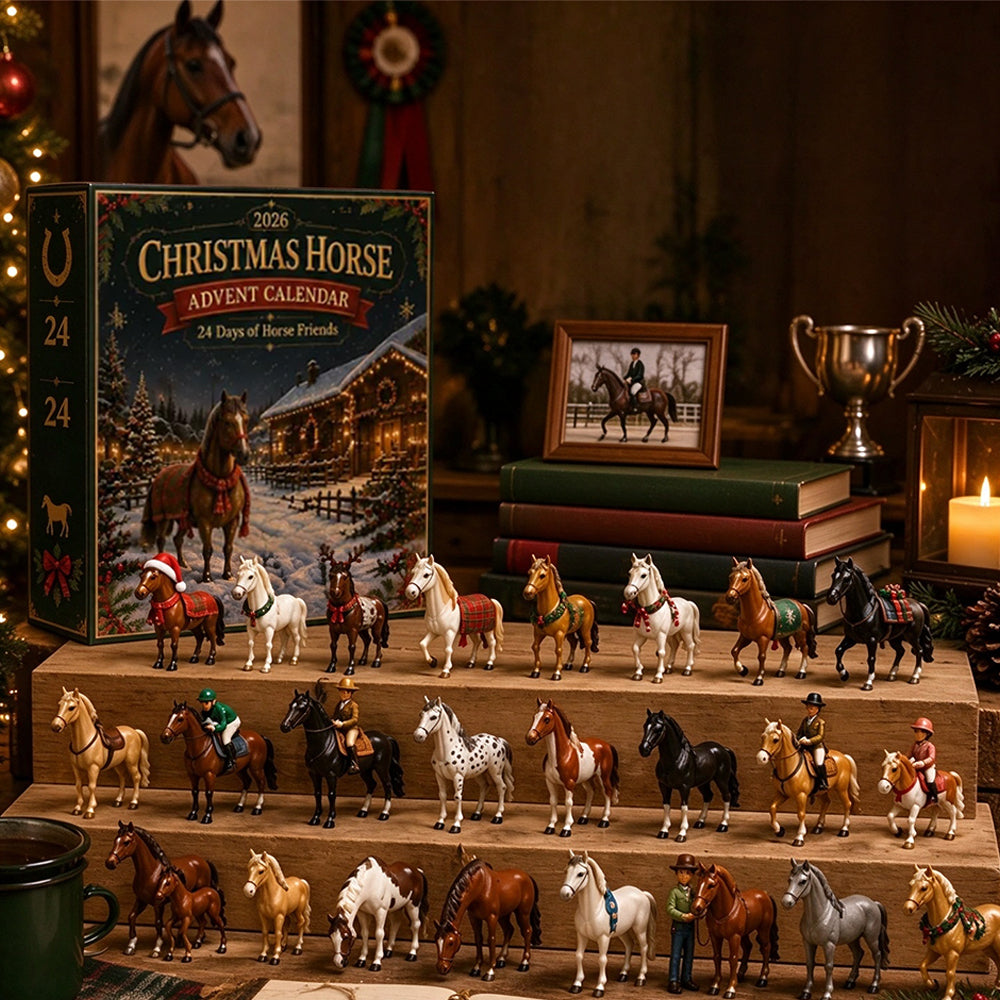 2D Acrylic Horse Figure Christmas Advent Calendar
