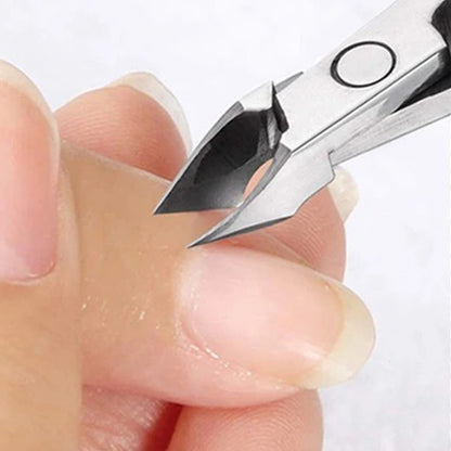 3 Piece Stainless Steel Cuticle Trimmer Set Manicure Pedicure Tool Kit
