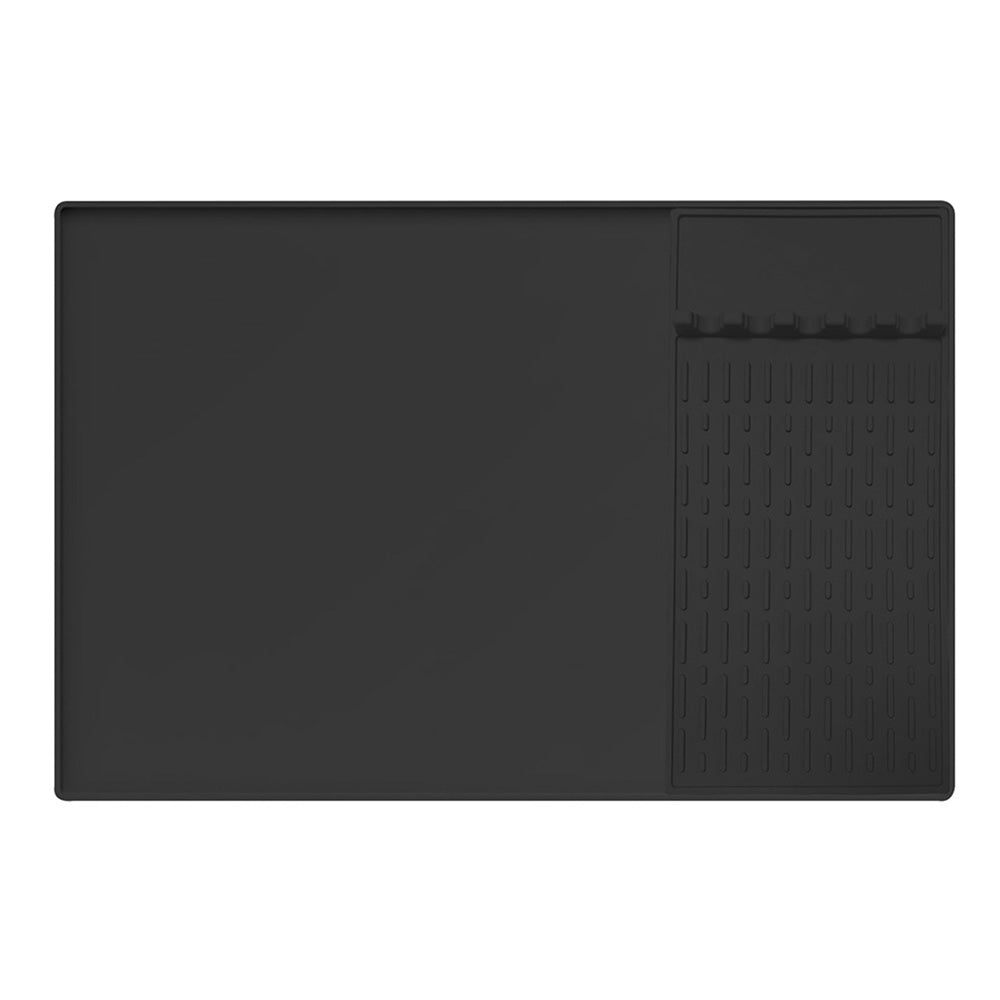 Silicone Heat Resistant Mats for Countertop Air Fryer Mat for Microwave Oven-Black