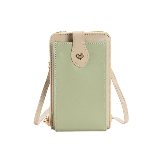 Small Crossbody Bag Cell Phone Purse for Women Mini Shoulder Bag Wallet with Card Slots Green