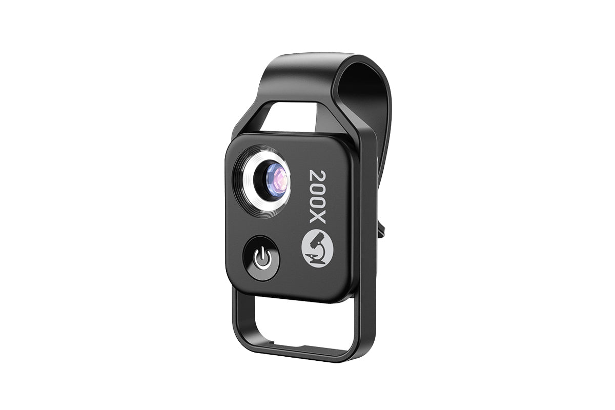 200X Phone Mini Pocket Microscope - Black
