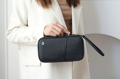 Travel Wallet and Family Passport Holder RFID Blocking Document Organizer-Black