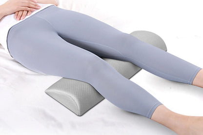 Knee Foot Pillow Half Moon Bolster Pillow - Grey