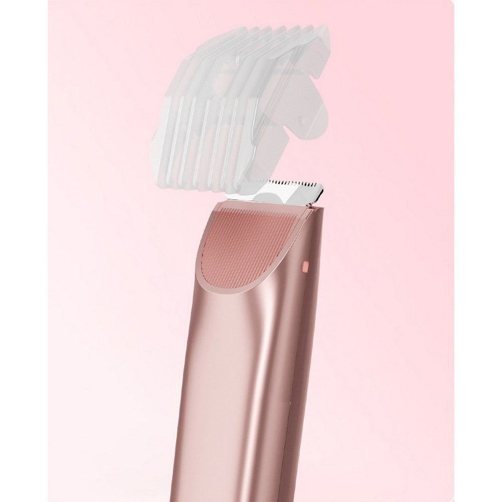 2 in 1 Women Electric Shaver Dual Head Trimmer for Bikini Underarm Leg Arm Face
