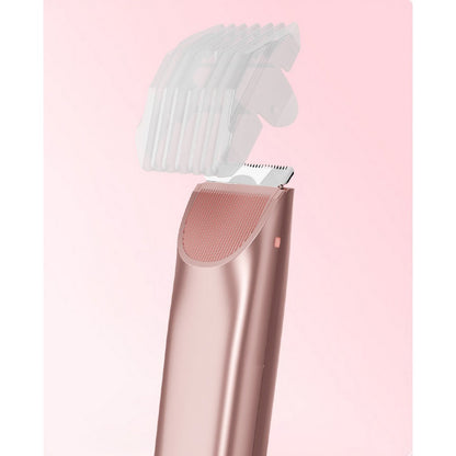 2 in 1 Women Electric Shaver Dual Head Trimmer for Bikini Underarm Leg Arm Face