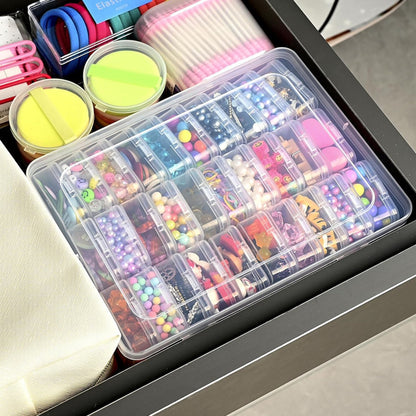 Plastic Bead Organizer Box for DIY Jewelry and Nail Craft Storage