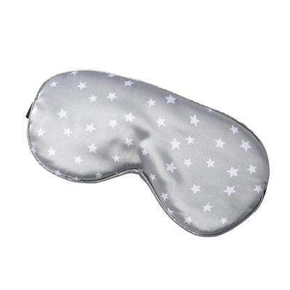2pcs Silk Travel Sleeping Mask Pure Mulberry with Adjustable Strap Silk Eyepatch Mask -Grey