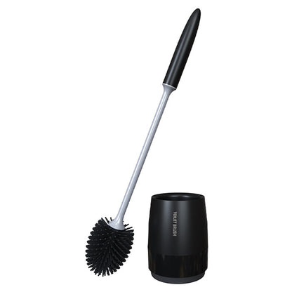 Toilet Brush with Quick Drying Holder-Black