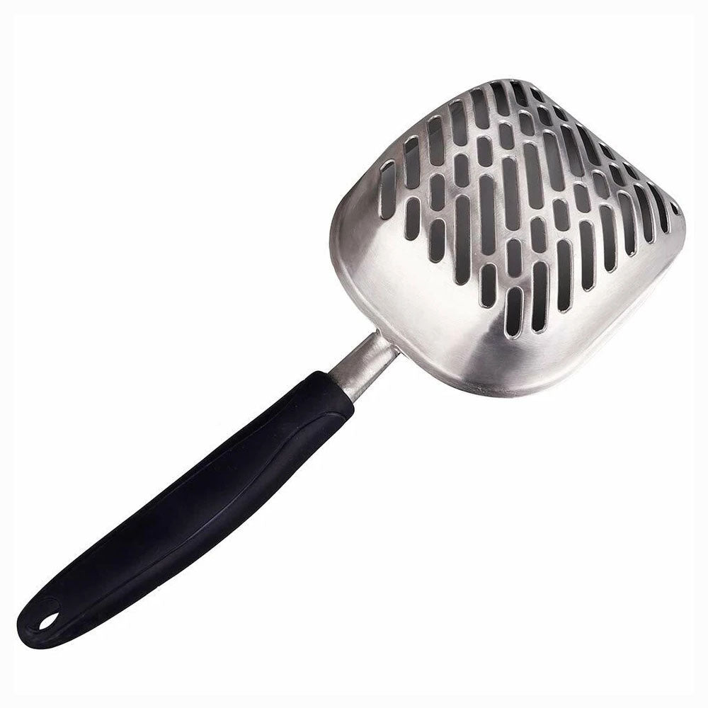 Non Stick Aluminum Alloy Cat Litter Scoop-Black