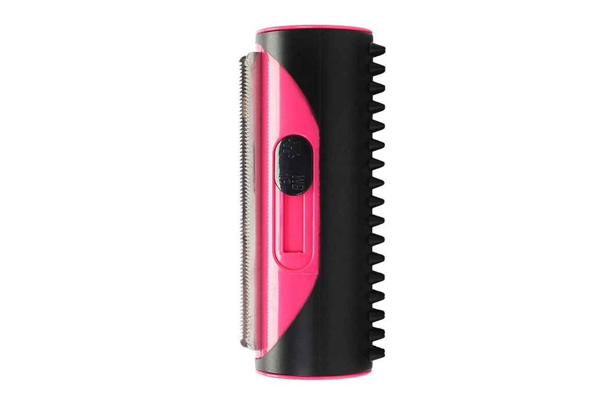 Two Sided Pet Grooming Brush Hair Shedding Trimmer Comb Dog Cat Hair Fur Removal-Red